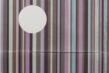 pink and white striped background with space