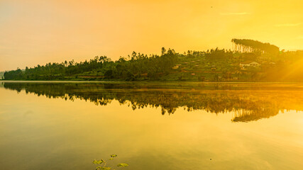 Morning Sunrise Over The River