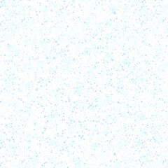 Hand Drawn Snowflakes Christmas Seamless Pattern. Subtle Flying Snow Flakes on chalk snowflakes Background. Alive chalk handdrawn snow overlay. Bold holiday season decoration.