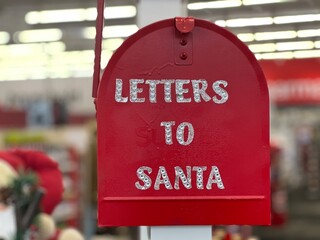 Fototapeta premium letters to santa mailbox