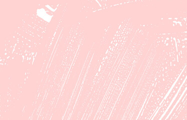 Grunge texture. Distress pink rough trace. Glamoro