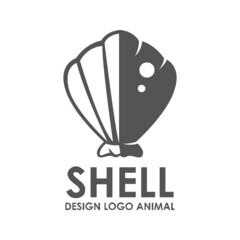 sea Animals Vector Logo Design,Shell