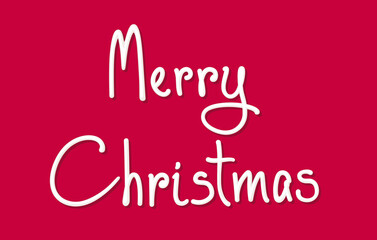Hand written Merry Christmas text