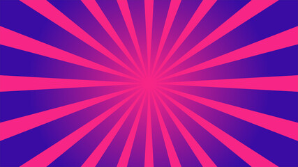 pink Sunburst pattern. sunrise background. Radial rays background. Retro sunburst background template, Thumbnail background, tube pop