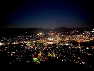 Night view of Mt. Inasa, Nagasaki, one of the three major night views of the New World