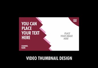 Unique graphic of video thumbnail design