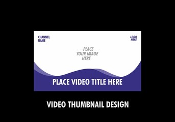 Unique graphic of video thumbnail design