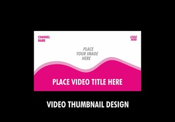 Unique graphic of video thumbnail design