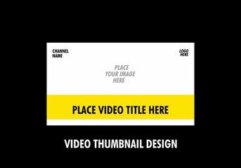 Unique graphic of video thumbnail design