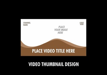 Unique graphic of video thumbnail design