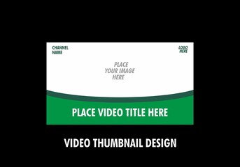 Unique graphic of video thumbnail design