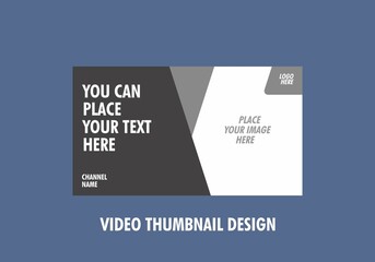 Unique graphic of video thumbnail design