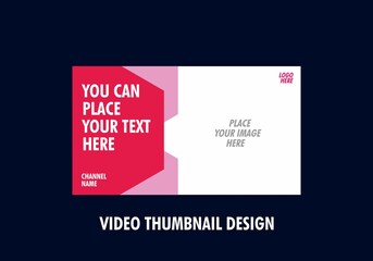 Unique graphic of video thumbnail design