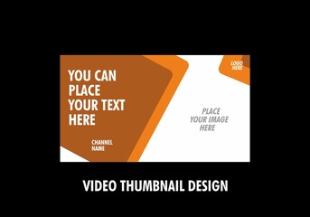 Unique graphic of video thumbnail design