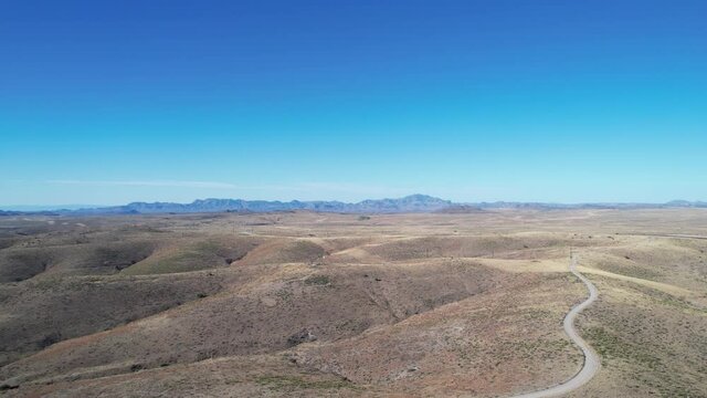 Desolated Aerial View of West Texas