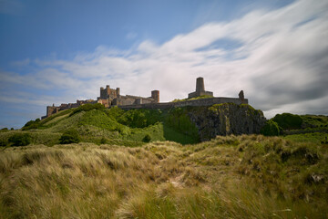 Bamburgh castle, Northumberland taken from the North looking South 