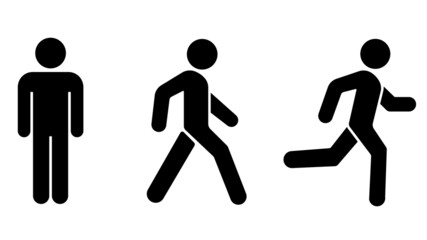 Fototapeta na wymiar Avatar icon. Set man and woman head icon silhouette. Male and female avatar profile sign, face silhouette logo – stock vector