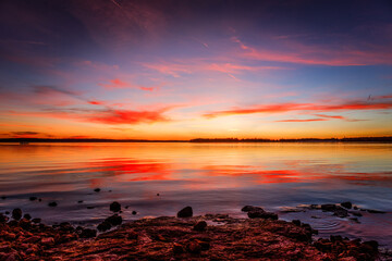Sunset over Thunderbird lake