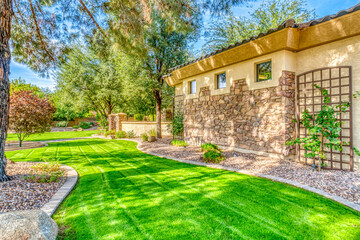 Front of a luxury home