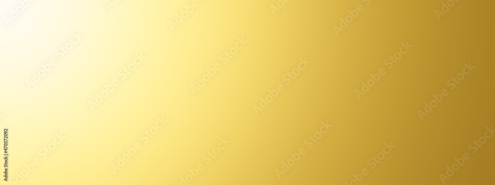 Fototapete Gold gradient blurred background with soft glowing backdrop, background texture for design
