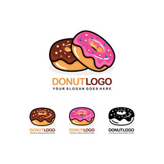 Donut logo set