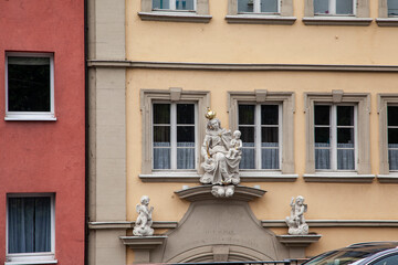 Statue of the Virgin Mary. W&uuml;rzburg