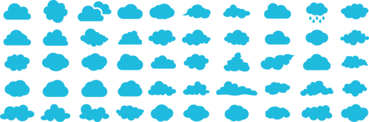 Deurstickers Cloud computing icon. Line, glyph and filled outline colorful version, abstract cloud outline and filled vector sign. Cloud icon. Vector illustration.  © MizNHoarD