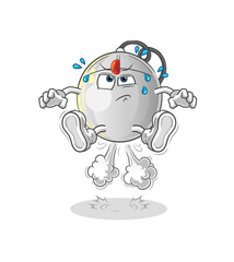 computer mouse fart jumping illustration. character vector