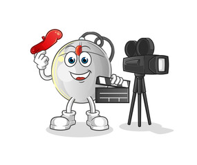 computer mouse director mascot. cartoon vector