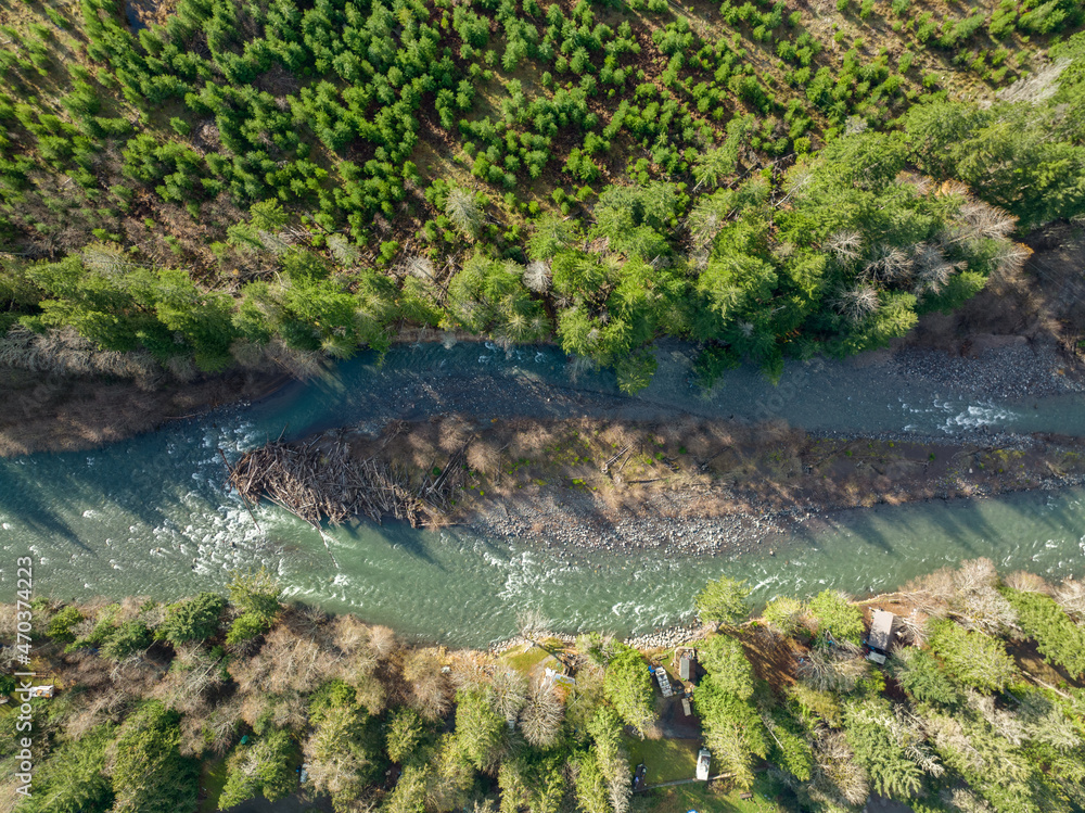 Wall mural Greenwater Aerial