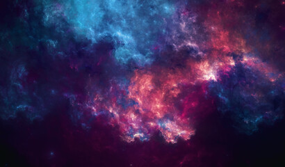 Obraz na płótnie Canvas Fictional Space - Vulcano Nebula - High Resolution 13k