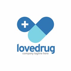 Love drug logo for medical company