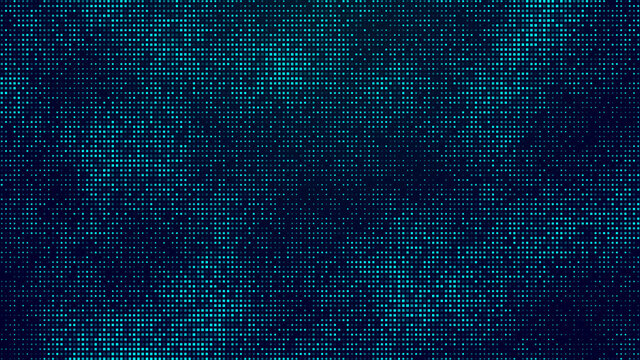 Abstract Blue Shine Fractal Mosaic With Small Square Dotted Grid Pattern Background