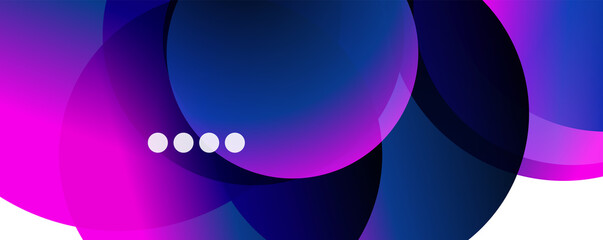 Fluid gradients, swirls and circles. Bright color lines. Vector Illustration For Wallpaper, Banner, Background, Landing Page