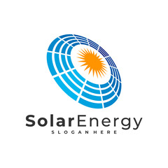 Solar logo vector template, Creative Sun energy logo design concepts