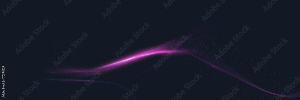 Poster abstract digital waves line background. futuristic technology digital hi-tech concept. vector illust