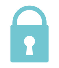 padlock security silhouette