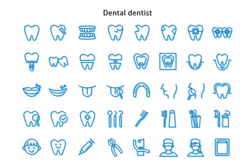 歯医者のアイコンイラスト