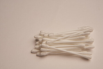 cotton swabs hygiene accessories sanitation object light background