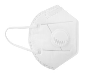 Doctor mask and corona virus protection isolated on a white background, With clipping path, side view, Second photo in the set
