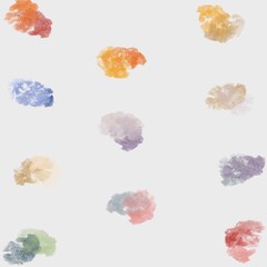 set of watercolor splashes