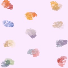 set of watercolor stains