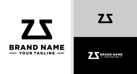 LETTER Z LOGO LABAORATORY NEGATIVE SPACE EDITABLE