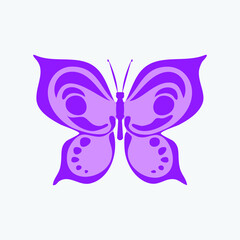 Violet butterfly