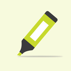 highlighter pen yellow/green