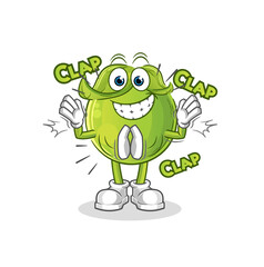 pea applause illustration. character vector