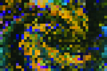 Pixel background. Colorful mosaic background.