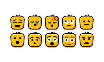 Surprised limp smiley icon