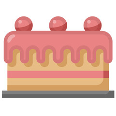 cake flat icon