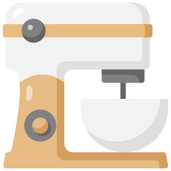 electric mixer flat icon